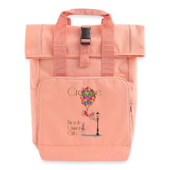 Kreative Fahrrad Owners Club - Rolltop Rucksack mit zwei Griffen - Chintzrosa - Vorne