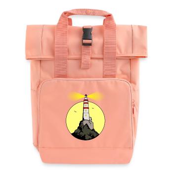 Phare - Sac à dos Roll Top à deux anses - rose liberty - Devant