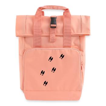 Elch - Rolltop Rucksack mit zwei Griffen - Chintzrosa - Vorne