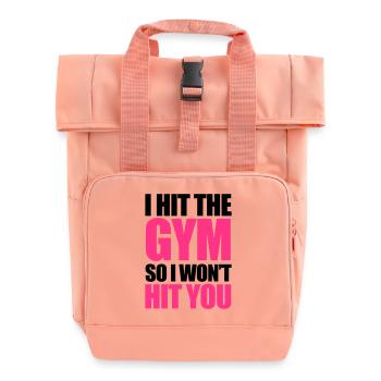 Gym - Rolltop Rucksack mit zwei Griffen - Chintzrosa - Vorne