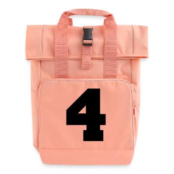 4 - Roll Top Backpack with Two Handles - chintz rose - Front