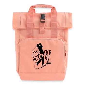 Welle - Rolltop Rucksack mit zwei Griffen - Chintzrosa - Vorne
