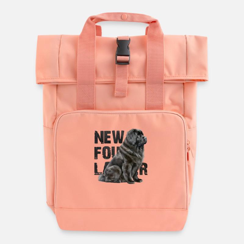 Newfoundlander - Roll Top Backpack with Two Handles - chintz rose