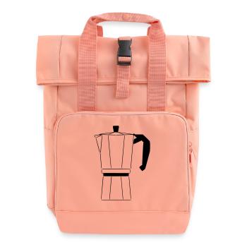 Cafe - Roll Top Backpack with Two Handles - chintz rose - Front