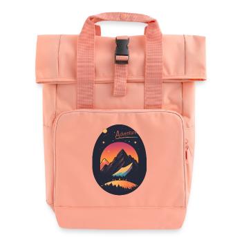 Abenteuer - Rolltop Rucksack mit zwei Griffen - Chintzrosa - Vorne