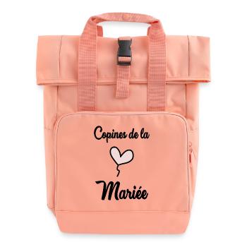FREUNDINNEN DER BRAUT - Rolltop Rucksack mit zwei Griffen - Chintzrosa - Vorne
