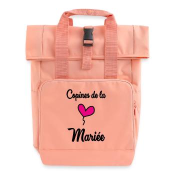FREUNDINNEN DER BRAUT - Rolltop Rucksack mit zwei Griffen - Chintzrosa - Vorne