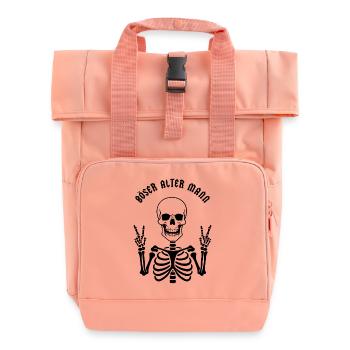Böser alter Mann - Rolltop Rucksack mit zwei Griffen - Chintzrosa - Vorne