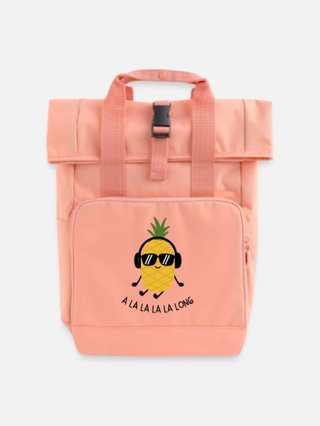 coole ananas - Rolltop Rucksack mit zwei Griffen - Chintzrosa