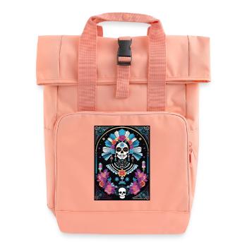LA CATRINA DELUXE - Sac à dos Roll Top à deux anses - rose liberty - Devant
