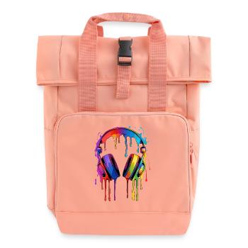 Musik - Rolltop Rucksack mit zwei Griffen - Chintzrosa - Vorne
