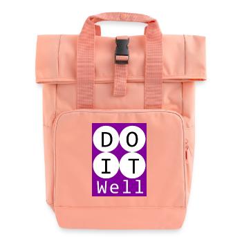 tut Gutes 👍 - Rolltop Rucksack mit zwei Griffen - Chintzrosa - Vorne