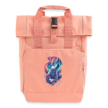 Aurora Bear - Rolltop Rucksack mit zwei Griffen - Chintzrosa - Vorne