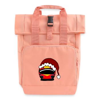 Helmet - Roll Top Backpack with Two Handles - chintz rose - Front