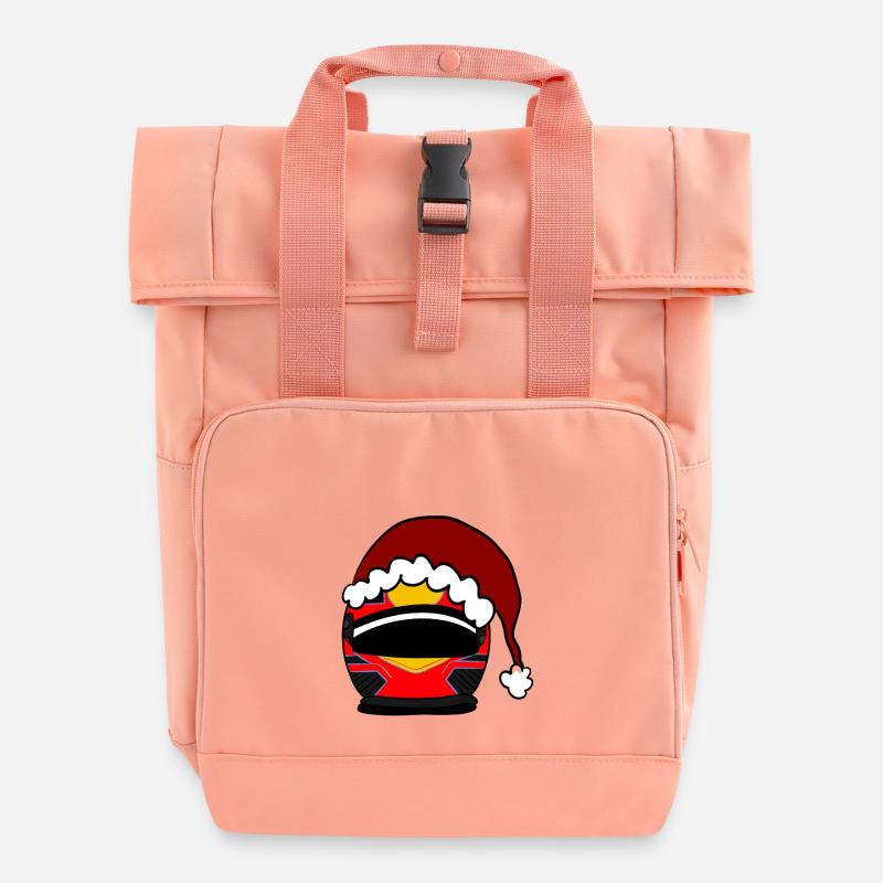 Helmet - Roll Top Backpack with Two Handles - chintz rose