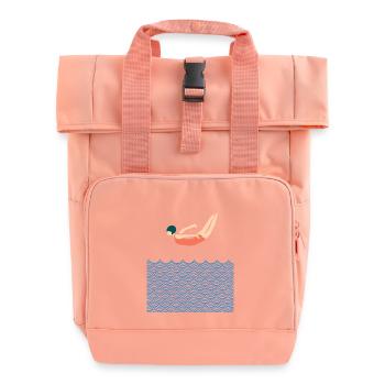 Bujaboom jumper, sauter dans la mer pendant la journée - Sac à dos Roll Top à deux anses - rose liberty - Devant