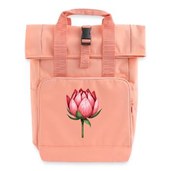 Sucriers Fleurs de Protéa - Sac à dos Roll Top à deux anses - rose liberty - Devant