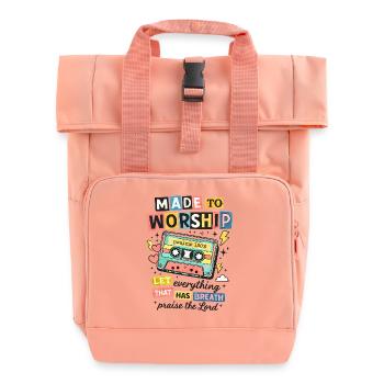 Made to Worship Retro Cassette - Sac à dos Roll Top à deux anses - rose liberty - Devant