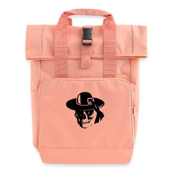 breizh hit head pirate4 death skull - Roll Top Backpack with Two Handles - chintz rose - Front