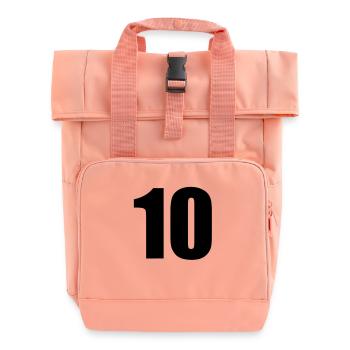 10 - Rolltop Rucksack mit zwei Griffen - Chintzrosa - Vorne