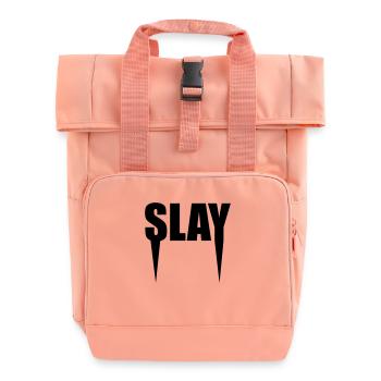 Slay - Roll Top Backpack with Two Handles - chintz rose - Front