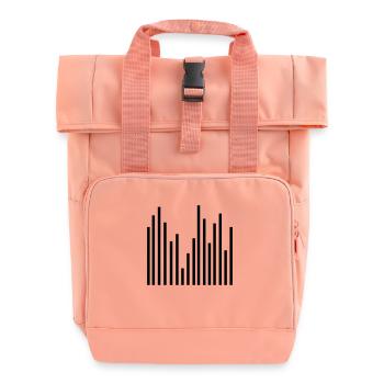 Statistik - Rolltop Rucksack mit zwei Griffen - Chintzrosa - Vorne