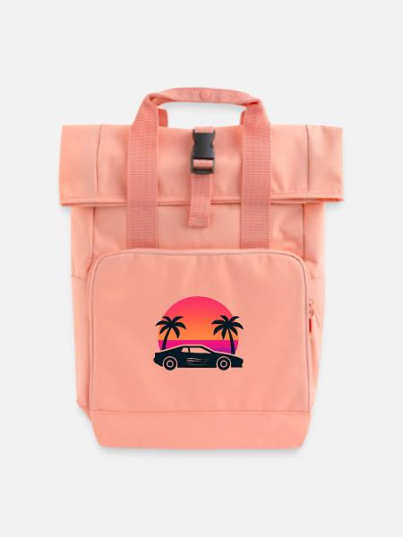Vize-Stadt - Rolltop Rucksack mit zwei Griffen - Chintzrosa
