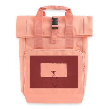 Basketballkorb rot sport - Rolltop Rucksack mit zwei Griffen - Chintzrosa - Vorne