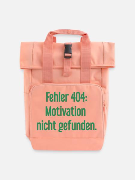 Fehler 404: Motivation nicht gefunden - Rolltop Rucksack mit zwei Griffen - Chintzrosa