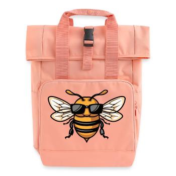 Animal abeille - Sac à dos Roll Top à deux anses - rose liberty - Devant