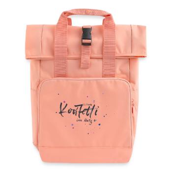 Kofetti im Herz - Rolltop Rucksack mit zwei Griffen - Chintzrosa - Vorne