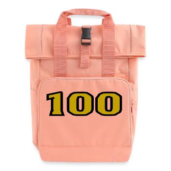 ALLES GUTE ZUM GEBURTSTAG. ALLES GUTE ZUM GEBURTSTAG. JAHRESTAG. - Rolltop Rucksack mit zwei Griffen - Chintzrosa - Vorne