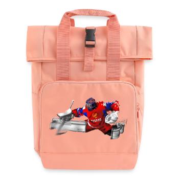 Gardien de but de hockey sur glace - Sac à dos Roll Top à deux anses - rose liberty - Devant