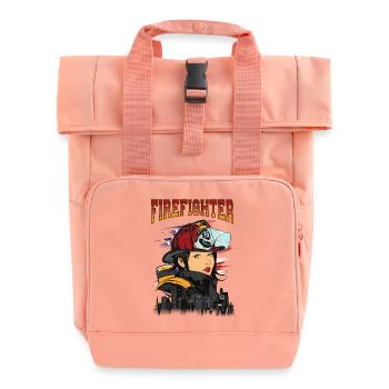 BELLE FEMME POMPIER - Sexy Firemen cadeau - Sac à dos Roll Top à deux anses - rose liberty - Devant