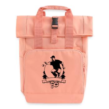 Petanque FLEX SHIELD - Rolltop Rucksack mit zwei Griffen - Chintzrosa - Vorne