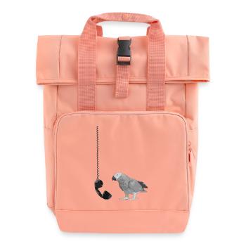 Telephone - Roll Top Backpack with Two Handles - chintz rose - Front