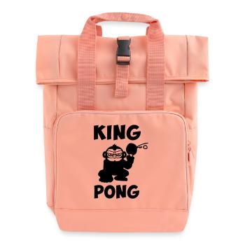 ping pong, tennis de table humour drôle - Sac à dos Roll Top à deux anses - rose liberty - Devant
