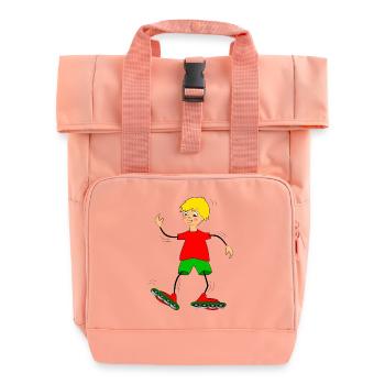inline skating - Roll Top Backpack with Two Handles - chintz rose - Front