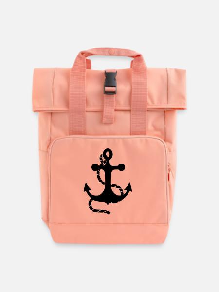 Anker - Rolltop Rucksack mit zwei Griffen - Chintzrosa