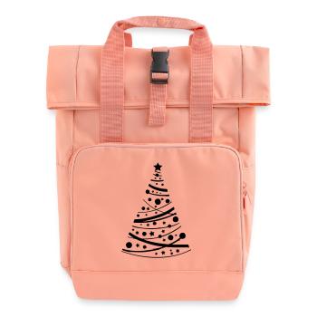 tannenbaum - Rolltop Rucksack mit zwei Griffen - Chintzrosa - Vorne