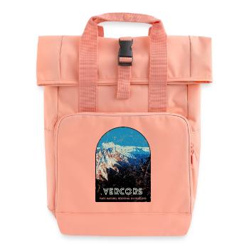 Vercors Regional Natural Park - Roll Top Backpack with Two Handles - chintz rose - Front