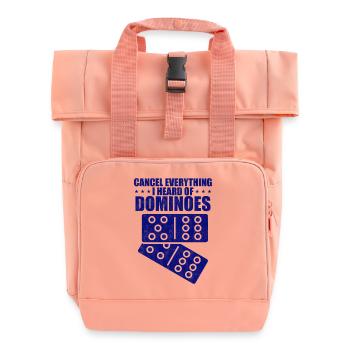 Domino Design - Rolltop Rucksack mit zwei Griffen - Chintzrosa - Vorne
