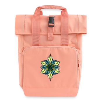 Ornament - Roll Top Backpack with Two Handles - chintz rose - Front