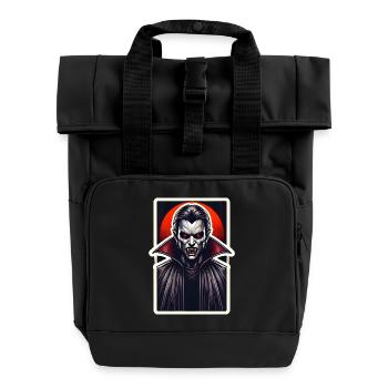 Blutsauger - Rolltop Rucksack mit zwei Griffen - Schwarz - Vorne