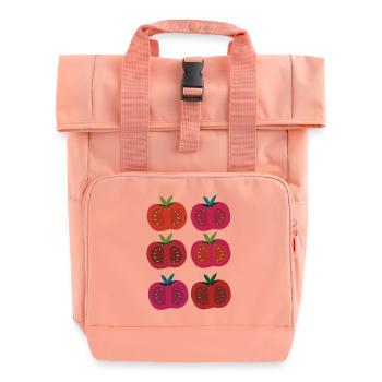 Tomatoes 6 times multicoloured - Roll Top Backpack with Two Handles - chintz rose - Front
