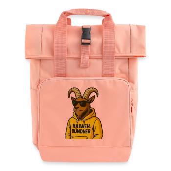 Haiweh Bündner - Rolltop Rucksack mit zwei Griffen - Chintzrosa - Vorne