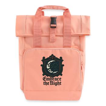Embrace the Night – Dornenmond - Rolltop Rucksack mit zwei Griffen - Chintzrosa - Vorne