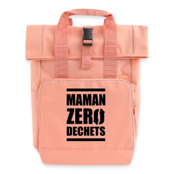 Zero Waste Mama - Rolltop Rucksack mit zwei Griffen - Chintzrosa - Vorne