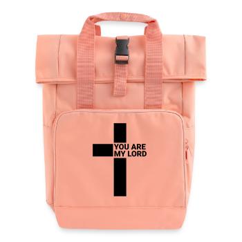 YOU ARE MY LORD - Roll Top Backpack with Two Handles - chintz rose - Front