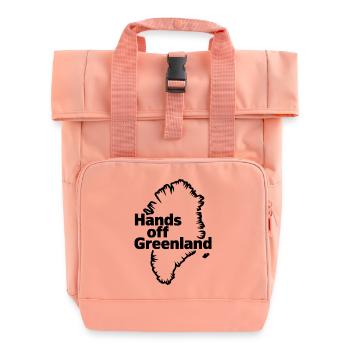 Hands off Greenland! - Greenland / Grønland  - Roll Top Backpack with Two Handles - chintz rose - Front
